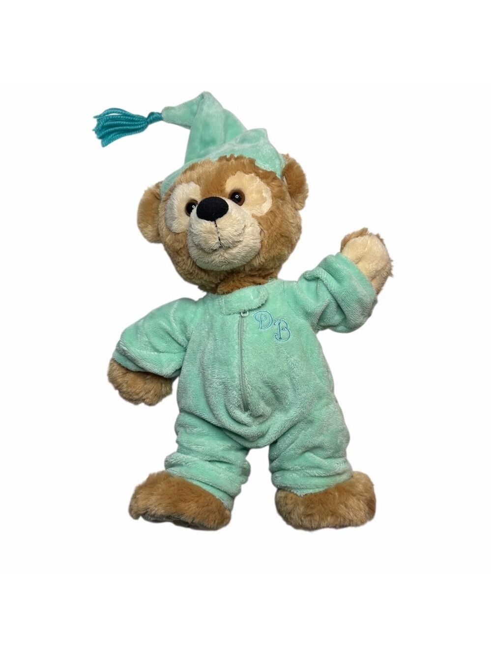 Disney Parks Bear Plush Mint Green Pajamas 14” Disneyland Walt Disney World - Picture 1 of 11